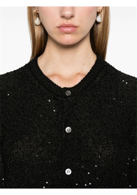 Black sequin-embellished cardigan Comme des garcons - women COMME DES GARCONS COMME DES GARCONS | RNN5131